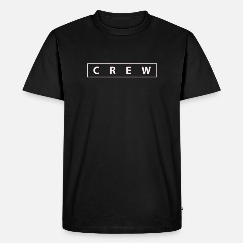 crew - Männer Premium Bio T-Shirt - Schwarz