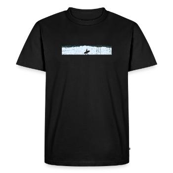 Big wave - Men's Premium Organic T-Shirt - black - Front - Nico (187cm)
