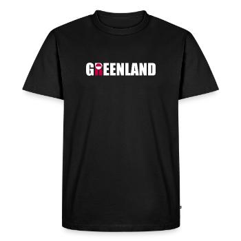 Groenland - Danemark - Danemark - Dänemark - T-shirt Premium bio Homme - noir - Devant - Nico (187cm)