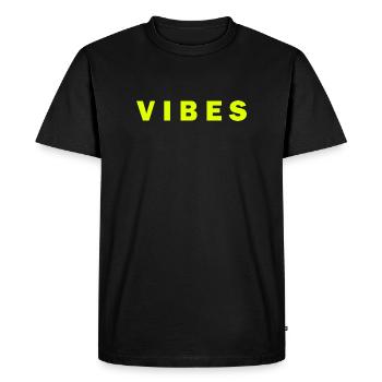 Electric Neon VibesDesign - Men's Premium Organic T-Shirt - black - Front - Nico (187cm)
