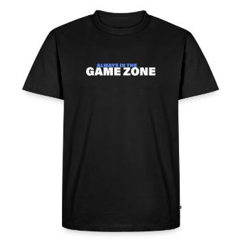 GAME ZONE - Men's Premium Organic T-Shirt - black - Front - Nico (187cm)