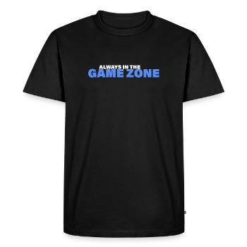 GAME ZONE - Men's Premium Organic T-Shirt - black - Front - Nico (187cm)