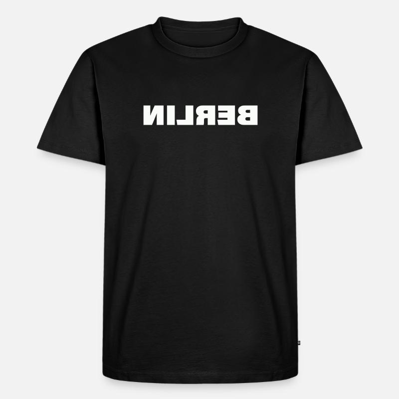 BERLIN - Männer Premium Bio T-Shirt - Schwarz