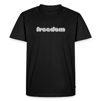 LIBERTÉ - T-shirt Premium bio Homme - noir - Devant - Nico (187cm)