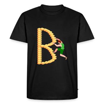 Climbing, Bouldering, Sport Climbing, Climbing Wall, Top - Men's Premium Organic T-Shirt - black - Front - Nico (187cm)
