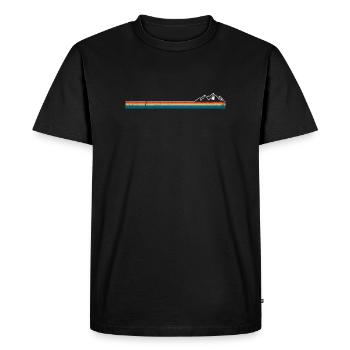 Awaiting design input - Men's Premium Organic T-Shirt - black - Front - Nico (187cm)