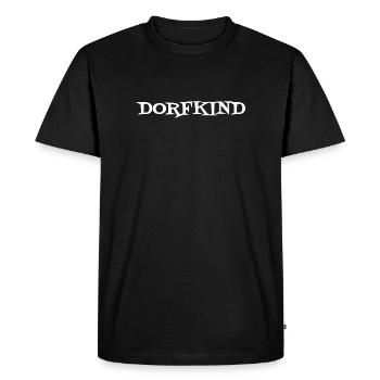 Village Child Hand Lettering - Men's Premium Organic T-Shirt - black - Front - Nico (187cm)