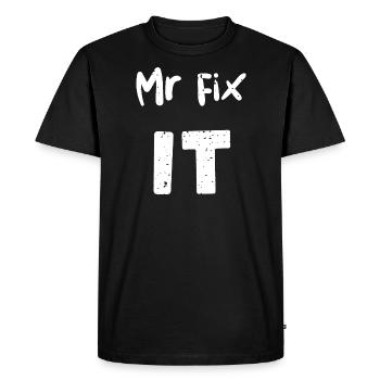 Mr Fix It - Handyman - Men's Premium Organic T-Shirt - black - Front - Nico (187cm)
