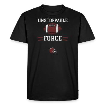 Force imparable - Football - T-shirt Premium bio Homme - noir - Devant - Nico (187cm)