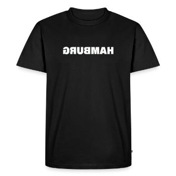Hambourg - T-shirt Premium bio Homme - noir - Devant - Nico (187cm)