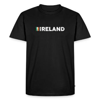 Drapeau de l’Irlande - T-shirt Premium bio Homme - noir - Devant - Nico (187cm)