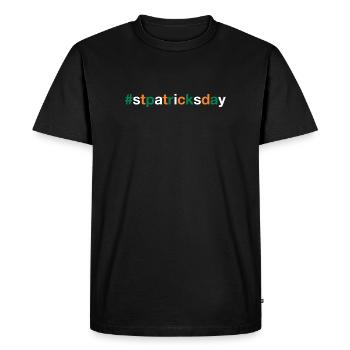 JOUR DE LA SAINT-PATRICK - T-shirt Premium bio Homme - noir - Devant - Nico (187cm)