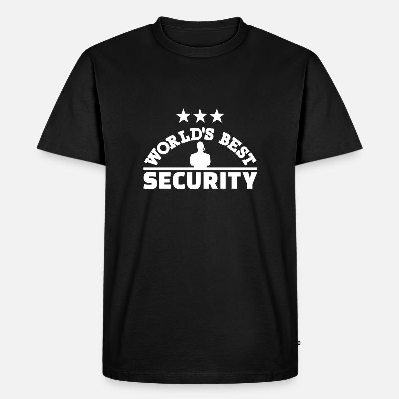 Security - Männer Premium Bio T-Shirt - Schwarz