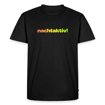 nocturne! - T-shirt Premium bio Homme - noir - Devant - Nico (187cm)