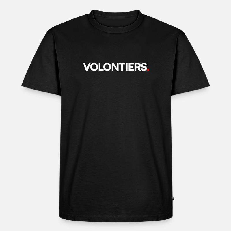 Gern - Männer Premium Bio T-Shirt - Schwarz