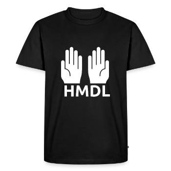Hamdulillah HMDL Shirt - Men's Premium Organic T-Shirt - black - Front - Nico (187cm)