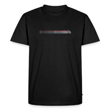 Dégradé code-barres Sunset - T-shirt Premium bio Homme - noir - Devant - Nico (187cm)