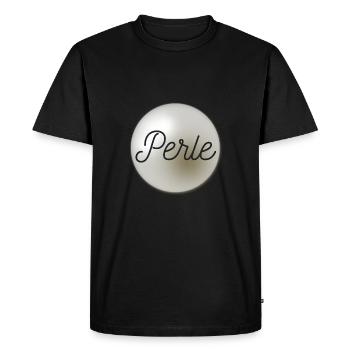 chemise cool perle - T-shirt Premium bio Homme - noir - Devant - Nico (187cm)