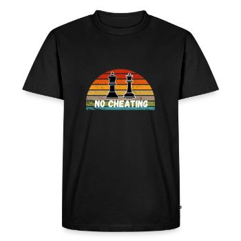 Schach Trend Échecs Triche Cheat Queens Gambit - T-shirt Premium bio Homme - noir - Devant - Nico (187cm)