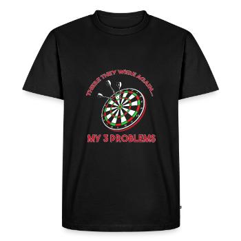 Jeu de fléchettes Dartpfeil - T-shirt Premium bio Homme - noir - Devant - Nico (187cm)