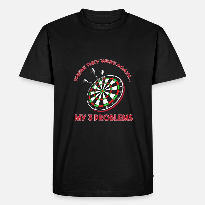 Jeu de fléchettes Dartpfeil - T-shirt Premium bio Homme - noir