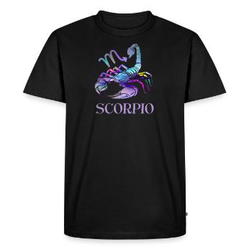 Zodiac Scorpion - T-shirt Premium bio Homme - noir - Devant - Nico (187cm)