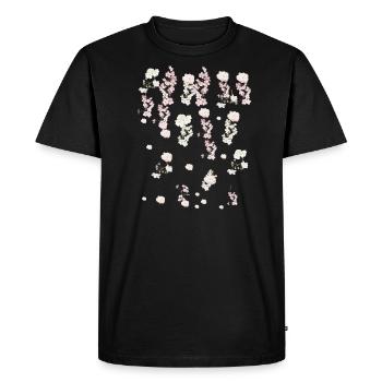 Printemps,vrilles,fleurs,fleurs,fleurs de cerisier - T-shirt Premium bio Homme - noir - Devant - Nico (187cm)