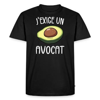 I Demand A Lawyer - Humor Pun - Men's Premium Organic T-Shirt - black - Front - Nico (187cm)