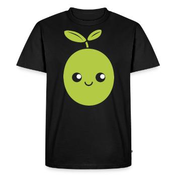 Olive - T-shirt Premium bio Homme - noir - Devant - Nico (187cm)