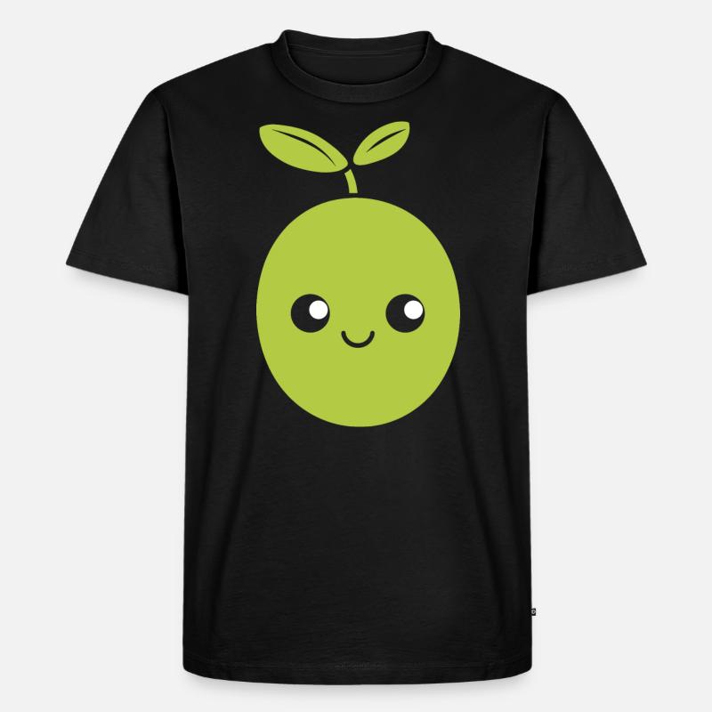 Olive - Männer Premium Bio T-Shirt - Schwarz