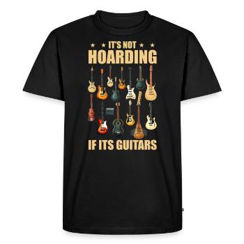 it's not hoarding if its guitars - Men's Premium Organic T-Shirt - black - Front - Nico (187cm)