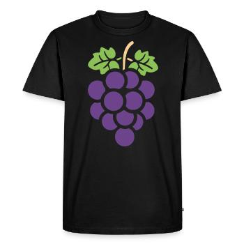 Grape - Men's Premium Organic T-Shirt - black - Front - Nico (187cm)