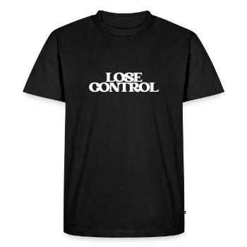 Perdre le contrôle (conception unique) - T-shirt Premium bio Homme - noir - Devant - Nico (187cm)