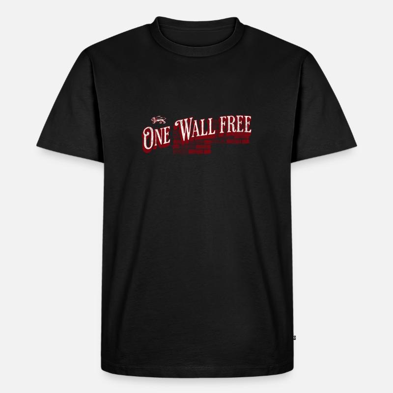 One wall - Männer Premium Bio T-Shirt - Schwarz