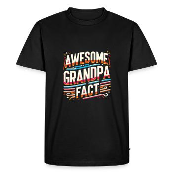 Grandpa Best Angler Baker Buddy Buddy - Men's Premium Organic T-Shirt - black - Front - Nico (187cm)