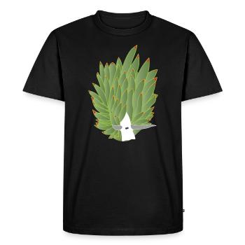 Escargot à feuilles, mouton, escargot à feuilles - T-shirt Premium bio Homme - noir - Devant - Nico (187cm)
