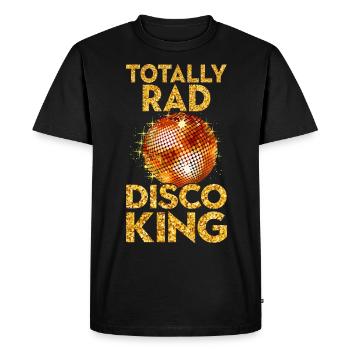 Disco Ball Party Groovy Funny Retro Club Vintage - T-shirt Premium bio Homme - noir - Devant - Nico (187cm)