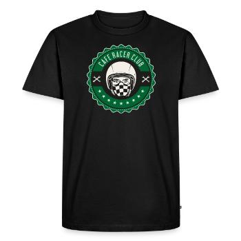 Cafe racer club - Men's Premium Organic T-Shirt - black - Front - Nico (187cm)