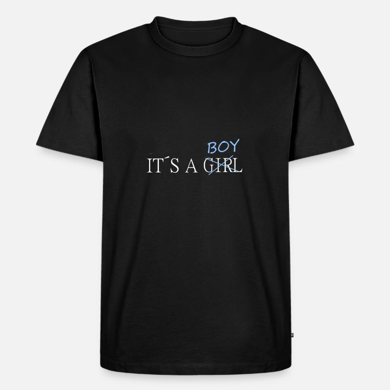 It´s a boy - Männer Premium Bio T-Shirt - Schwarz
