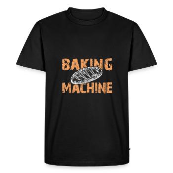 I bake my own bread - Men's Premium Organic T-Shirt - black - Front - Nico (187cm)