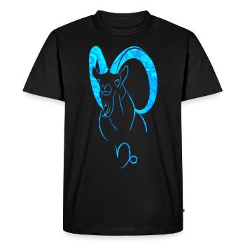 Bouquetin - T-shirt Premium bio Homme - noir - Devant - Nico (187cm)