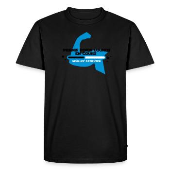 permis poids lourds - T-shirt Premium bio Homme - noir - Devant - Nico (187cm)