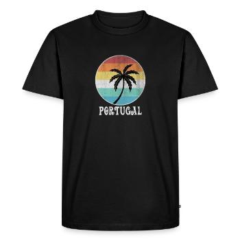 Portugal - T-shirt Premium bio Homme - noir - Devant - Nico (187cm)