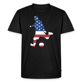Sport Us Flag Futsal - T-shirt Premium bio Homme - noir - Devant - Nico (187cm)