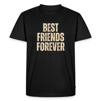 MEILLEURS AMIS POUR LA VIE - T-shirt Premium bio Homme - noir - Devant - Nico (187cm)