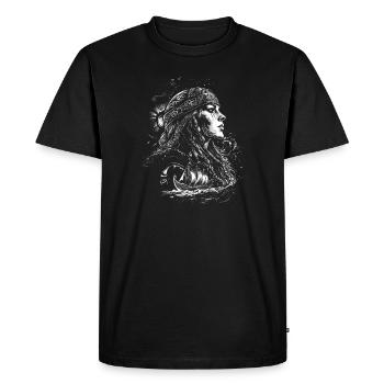 Viking Femmes Viking Guerrier Viking - T-shirt Premium bio Homme - noir - Devant - Nico (187cm)