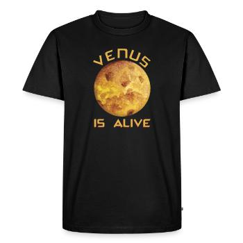 Venus - Men's Premium Organic T-Shirt - black - Front - Nico (187cm)