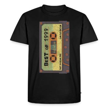 1999 Birthday - Men's Premium Organic T-Shirt - black - Front - Nico (187cm)