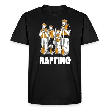 Rafting Team Outfit for Teams Boating Mountains - Men's Premium Organic T-Shirt - black - Front - Nico (187cm)