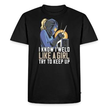 Welder Mama pour soudeurs et - T-shirt Premium bio Homme - noir - Devant - Nico (187cm)
